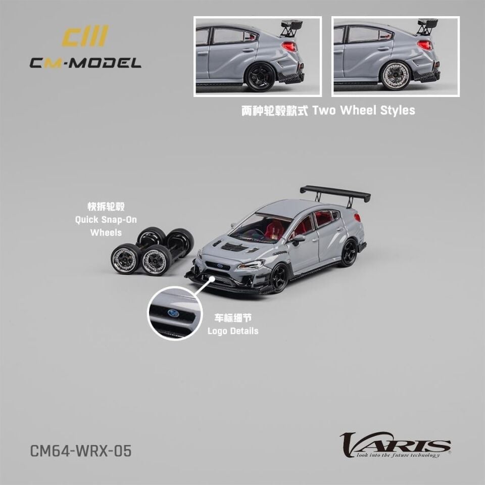 CM Model - Subaru VAB WRX Sti S4 Wide Body Kit Gray Dodiq S05