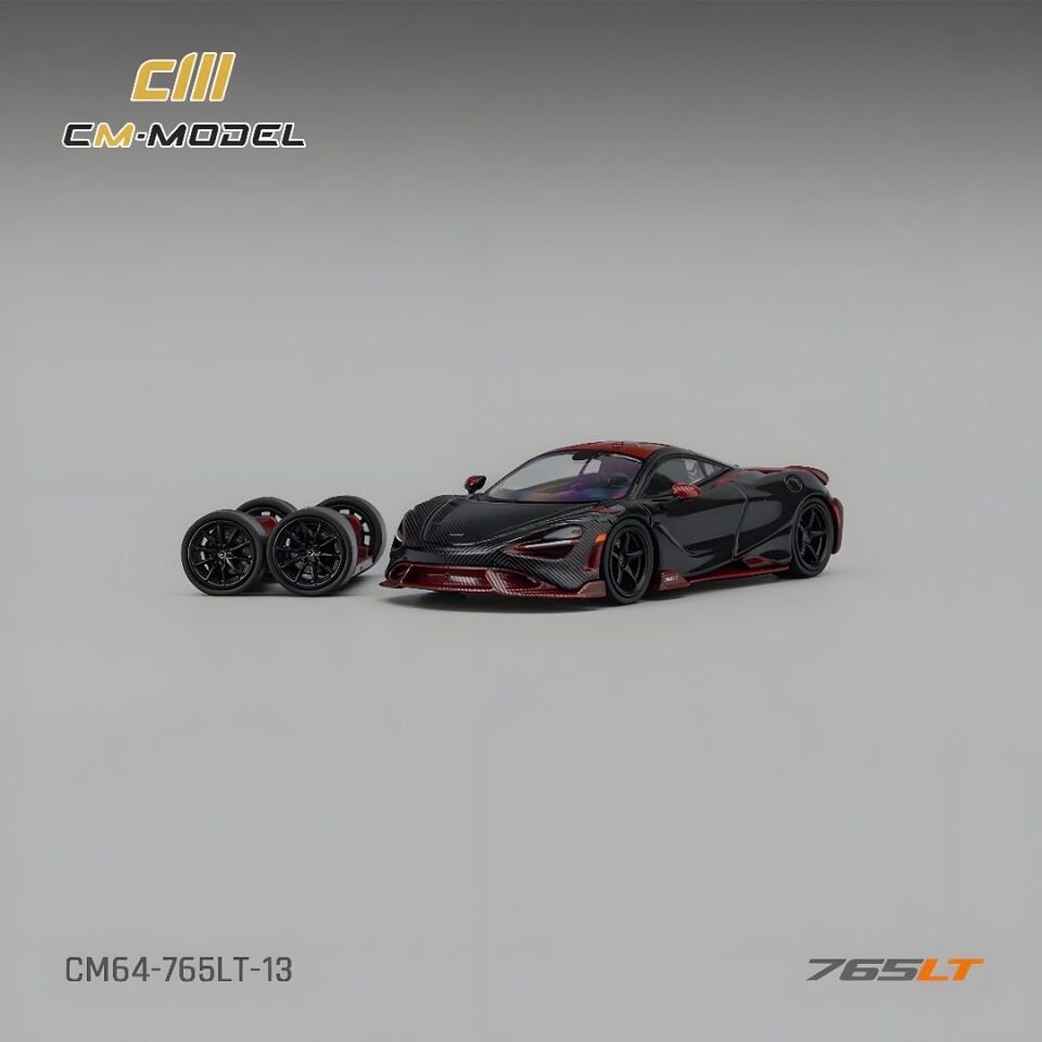 CM Model - 1:64 McLaren 765LT Full Carbon Red