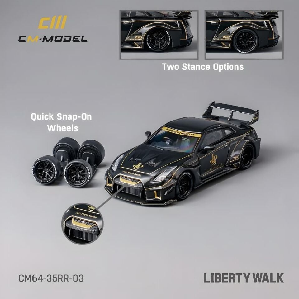 CM Model - 1:64 Nissan R35 LBWK Super Silhouette 35GT-RR JPS