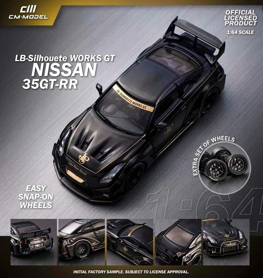 CM Model - 1:64 Nissan R35 LBWK Super Silhouette 35GT-RR JPS